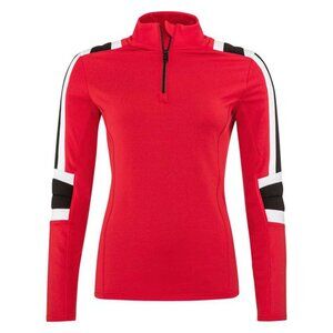 NEW $180 HEAD Rebels Wild Women's Mid-Layer Fleece Shirt! Small  Red Padded Arms